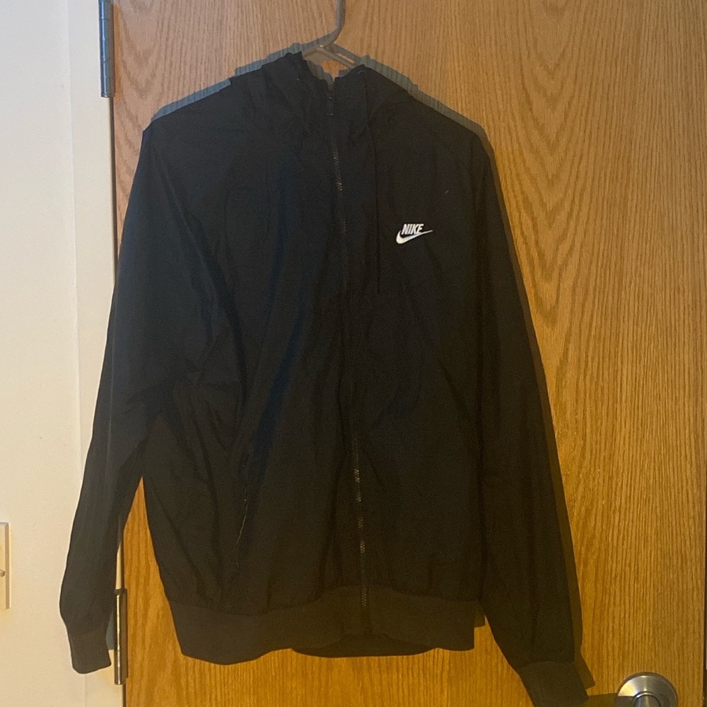 Nike rainjacket full zip hoodie black